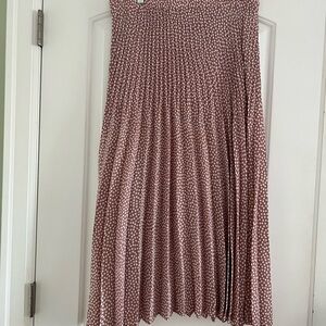 Elegant Pink Polka Dot Skirt